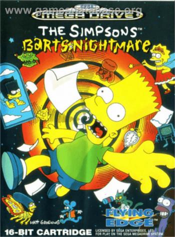 Cover Simpsons, The - Bart's Nightmare for Genesis - Mega Drive